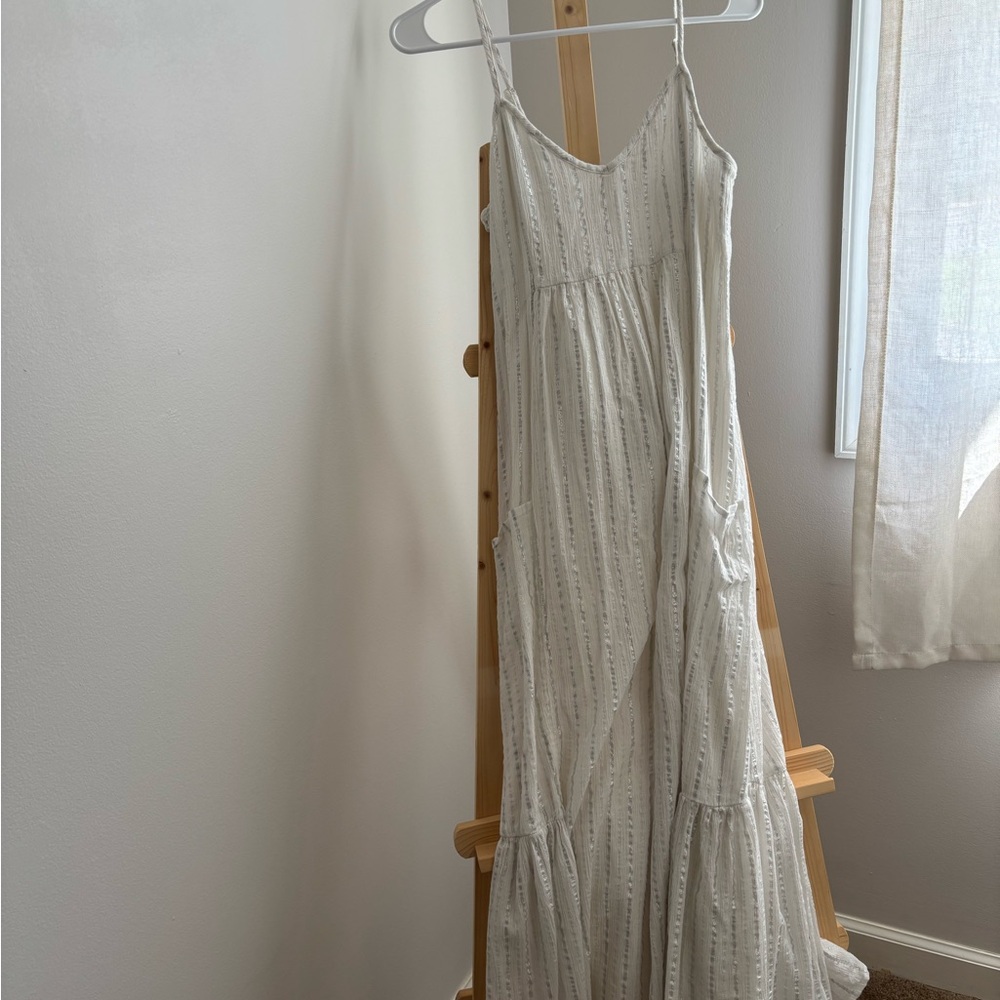Aerie White Maxi Sundress